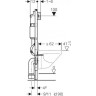 Комплект GEBERIT DUOFIX 458.124.21.1 UP100 с подвесным унитазом IFO SPECIAL RP731200100 с крышкой-сиденьем soft-close RP706011300 458.124.21.15