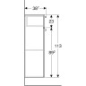 Шкаф GEBERIT RENOVA PLAN 879020000 39 см белый