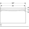 Тумба для комплекта GEBERIT RENOVA PLAN 869502000 99 см светлый вяз