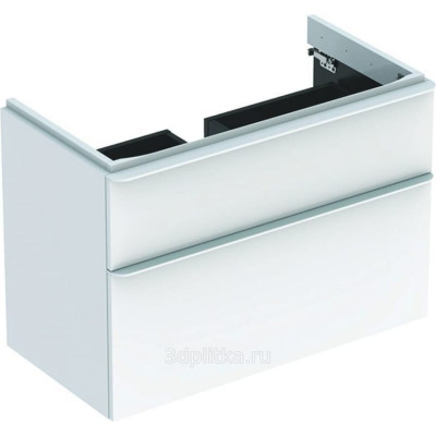 Тумба под раковину GEBERIT SMYLE SQUARE 500.354.00.1 90см белый глянцевый