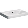 Тумба с раковиной GEBERIT SMYLE SQUARE 500.353.00.1-500.249.01.1 75 см белый 500.249.01.1+500.353.00.1